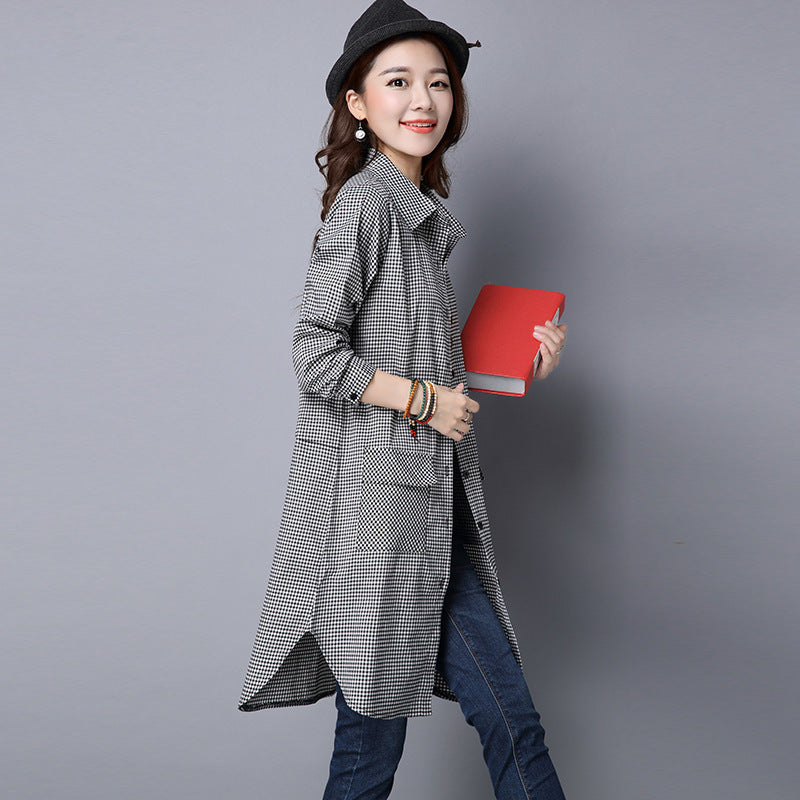 Long Sleeve Shirt Coat Cotton