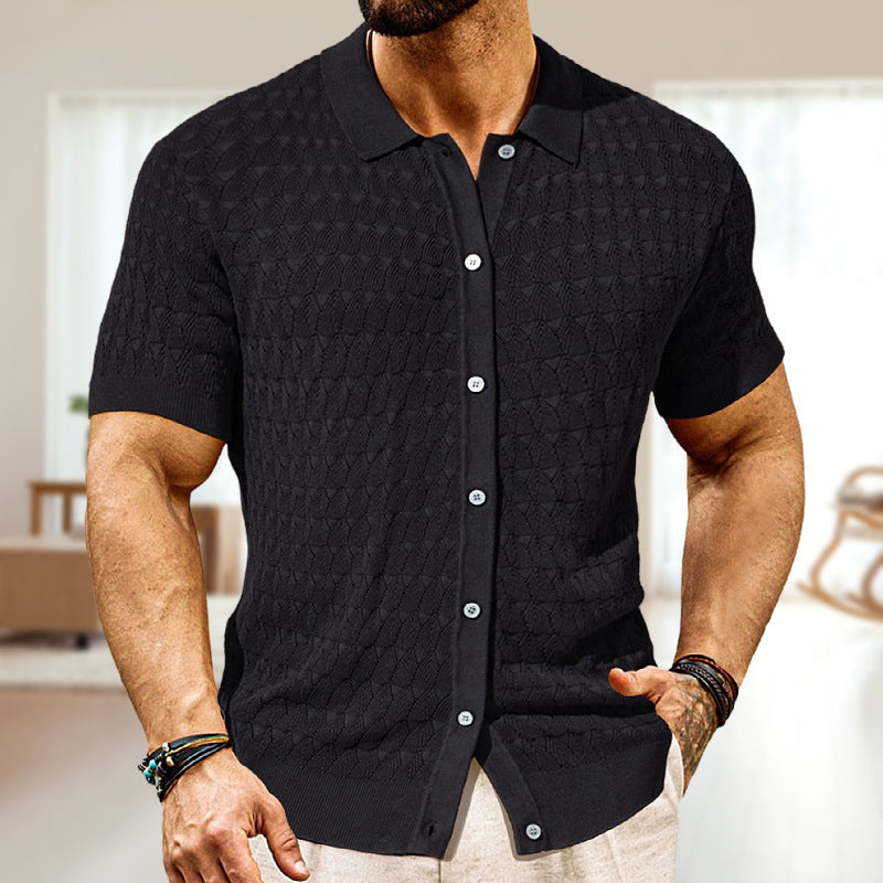 Men's Fashion Short Sleeve Cardigan