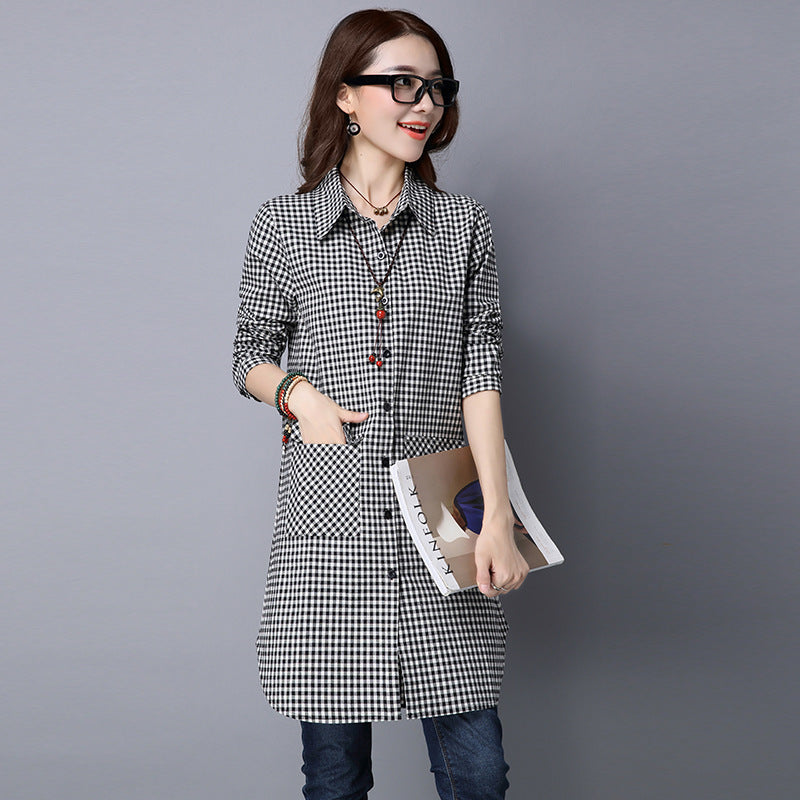 Long Sleeve Shirt Coat Cotton