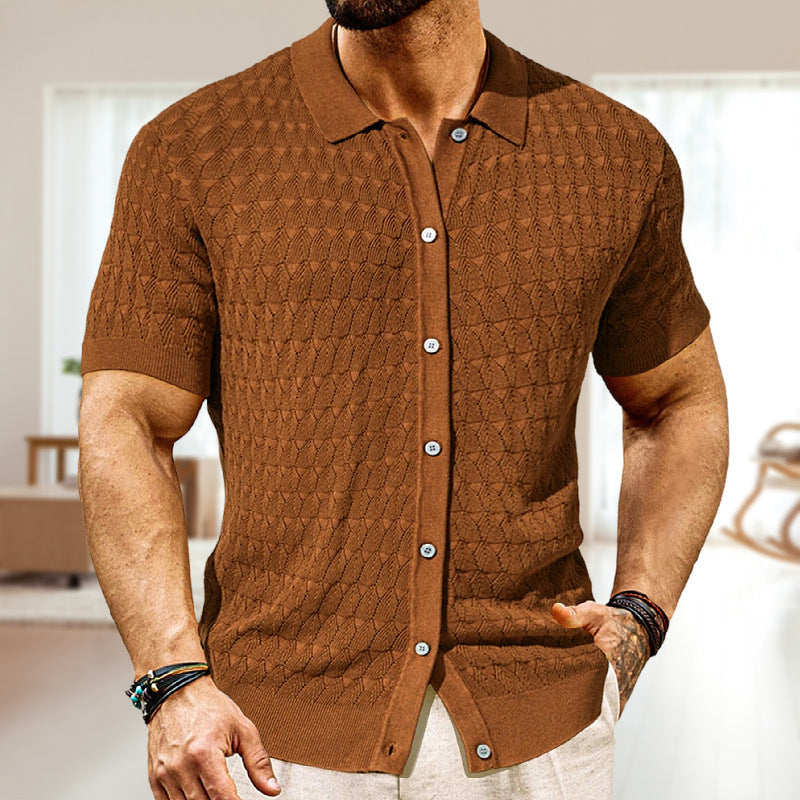 Men's Fashion Short Sleeve Cardigan