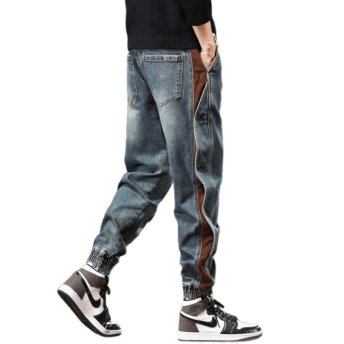 American Trendy Ankle Banded Pants