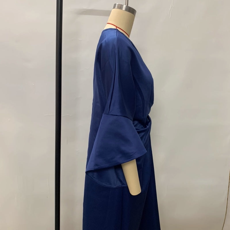 Women's Dress With Waist Ruffles