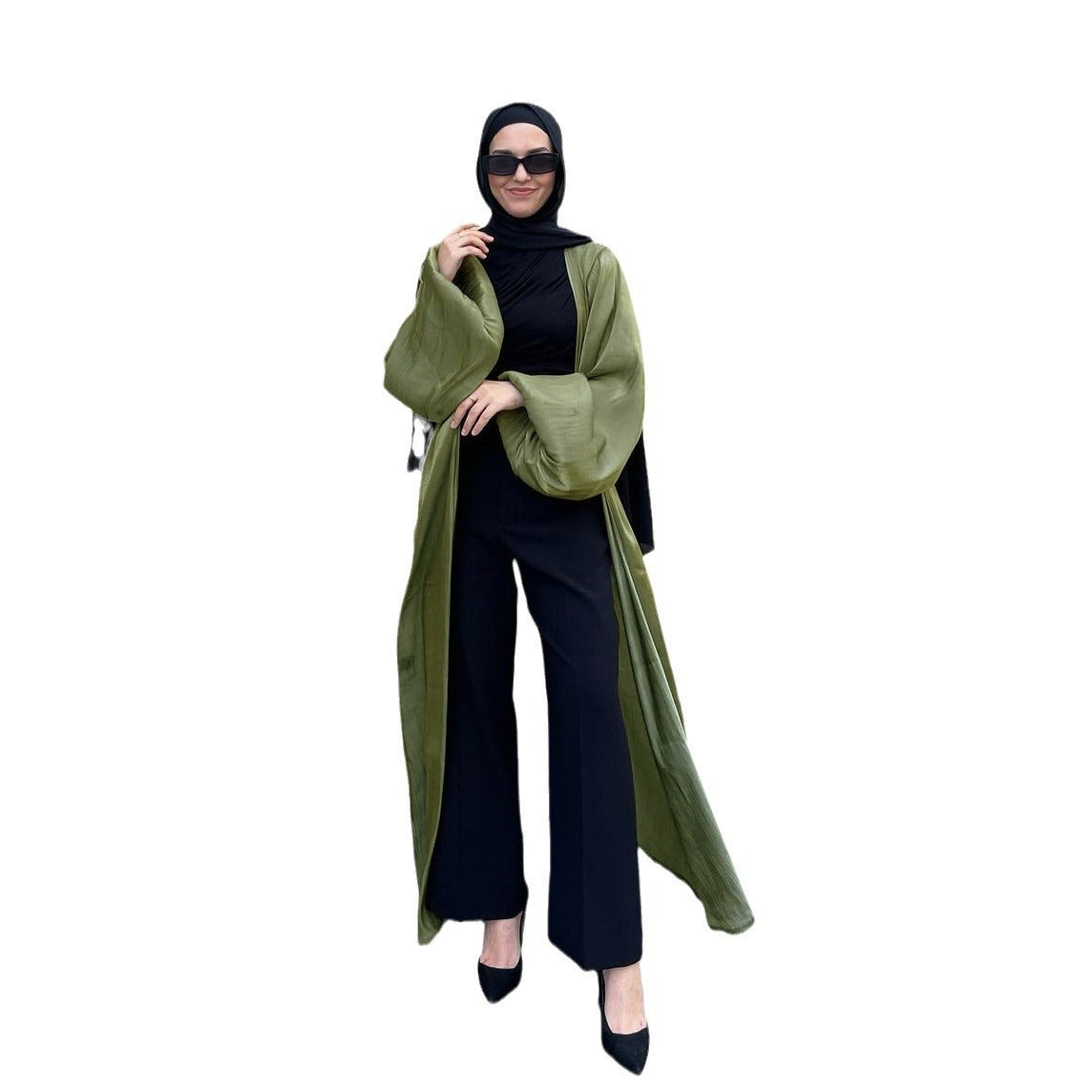 Muslim Shiny Satin Puff
