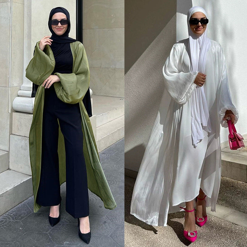 Muslim Shiny Satin Puff