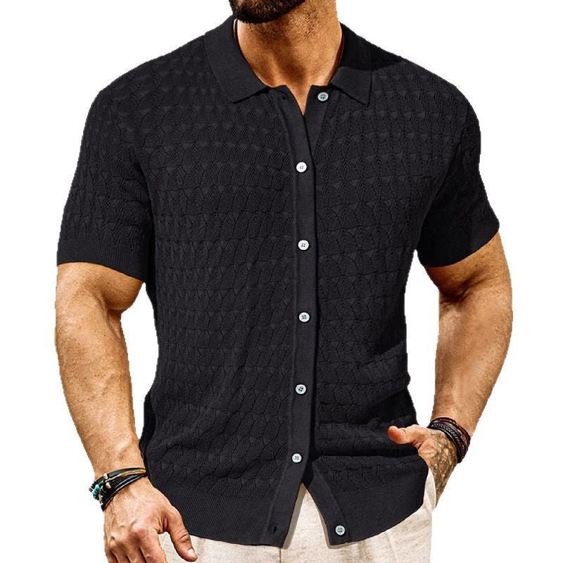 Men's Fashion Short Sleeve Cardigan