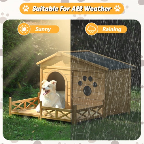 Wooden Dog House Outdoor
