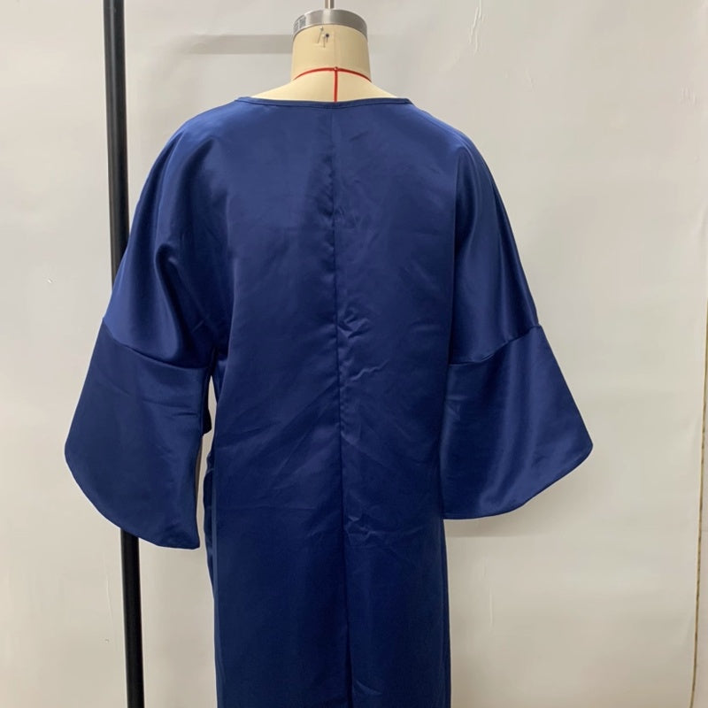Women's Dress With Waist Ruffles