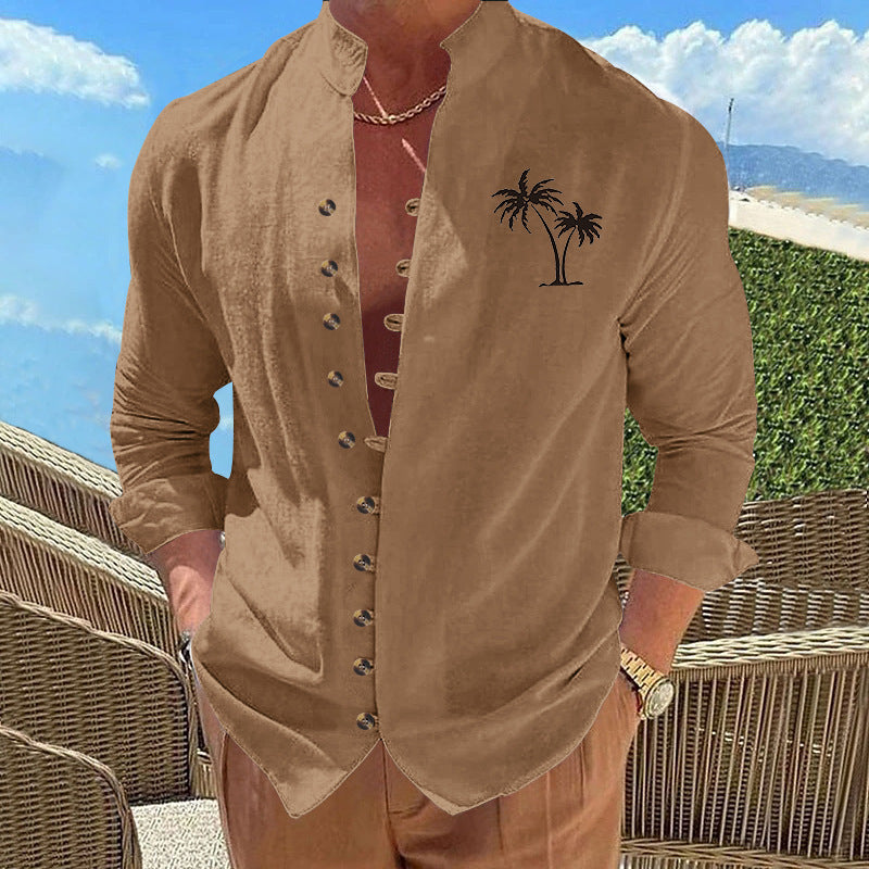 Coconut Vintage Print Slim Men's T-shirt