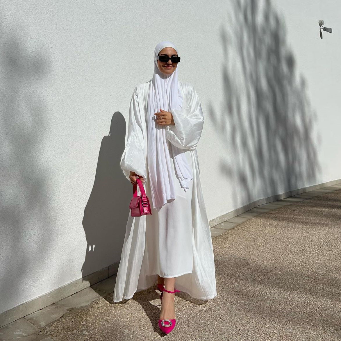 Muslim Shiny Satin Puff