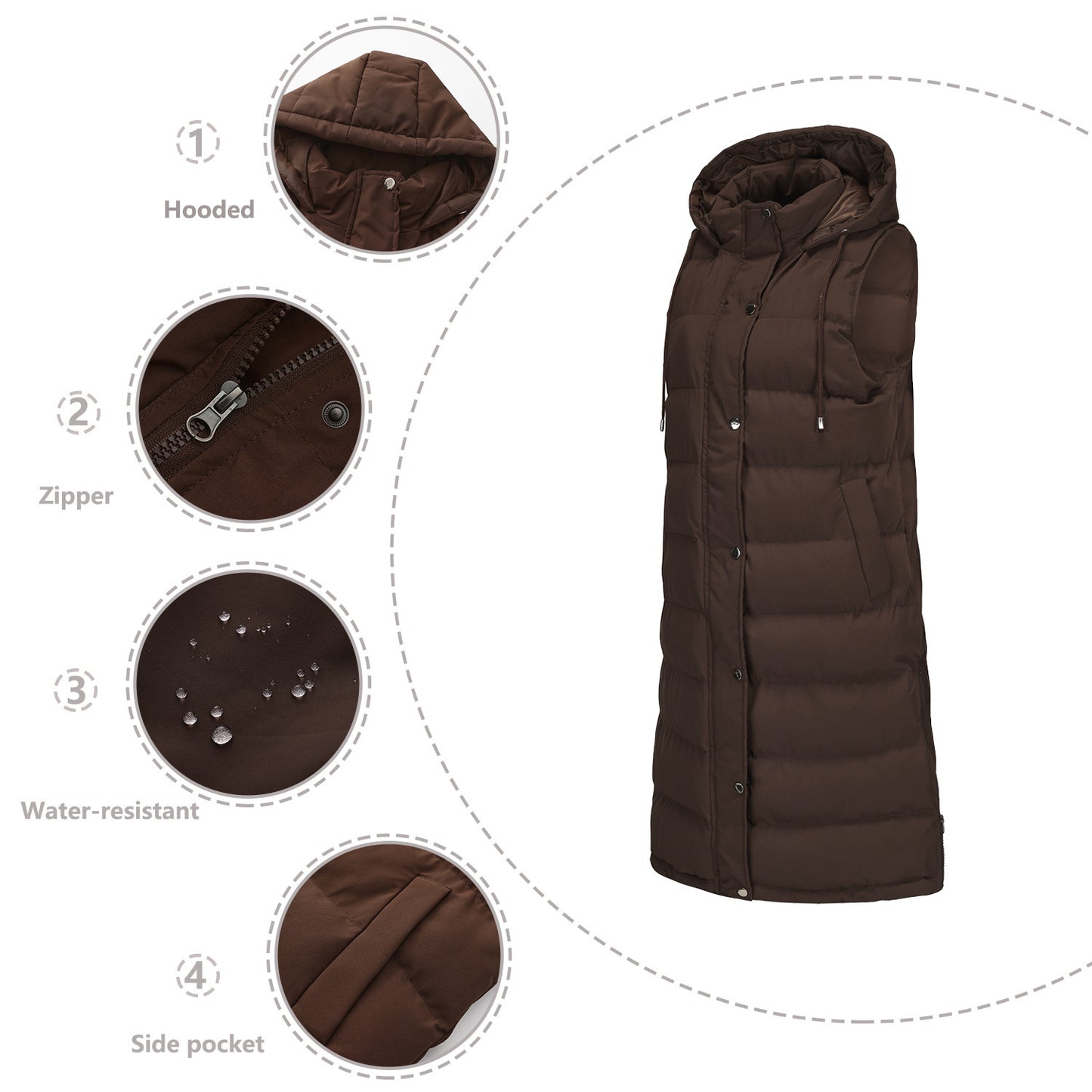 Sleeveless Zipper
