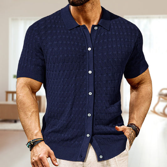 Men's Fashion Short Sleeve Cardigan